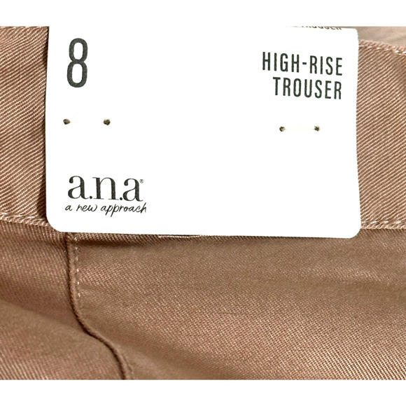 A New Approach NWT Camel Brown High Rise Wide Leg Dress Trouser Pants Size 8 - Picture 8 of 9